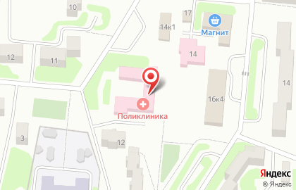 Поликлиника, пос. им. Маршала Жукова на карте