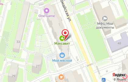 Магазин Мой мясной на Первомайской улице на карте