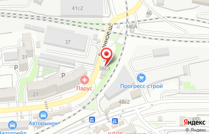 Шиномонтажная мастерская в Первореченском районе на карте