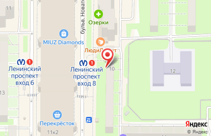 Магазин Икра и Рыба на Ленинском проспекте на карте