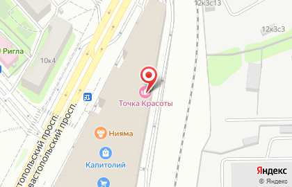 Ресторан быстрого обслуживания Макдоналдс в ТЦ Капитолий на Севастопольском проспекте на карте