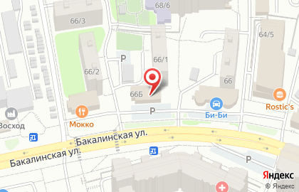 Ёжик на Бакалинской улице на карте