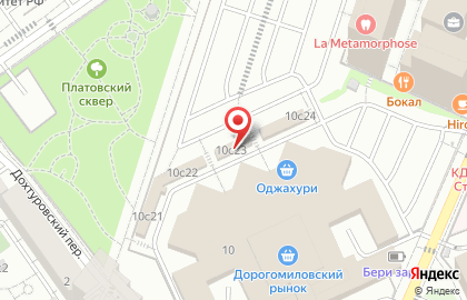 Магазин сыров и колбас на улице Можайский Вал на карте