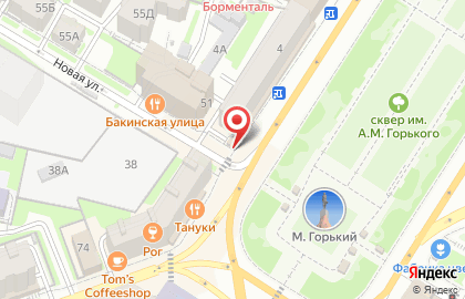Указатель системы городского ориентирования №5441 по ул.Максима Горького, д.76 р на карте