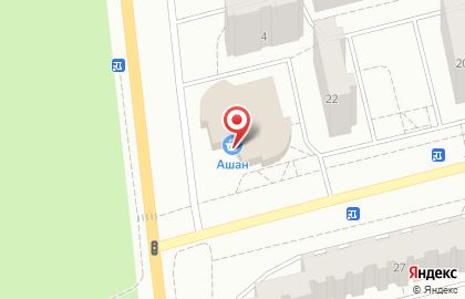 Супермаркет Ашан в Москве на карте