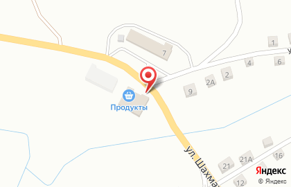 Супермаркет Центральный на улице Шахматова на карте
