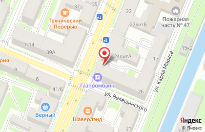 ОАО Балтийский Банк на улице Ленина на карте