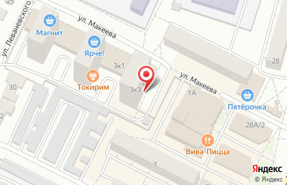 Парикмахерская Очарование на улице Макеева на карте