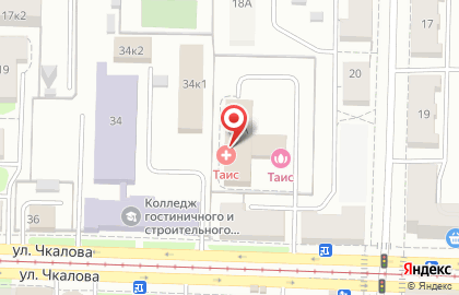 Салон красоты Таис на улице Чкалова на карте
