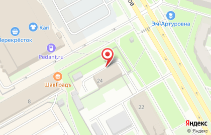 Би-би в Сосновом Бору на карте