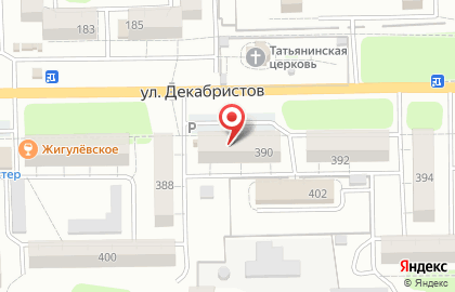 Супермаркет Магнит у дома на улице Декабристов на карте
