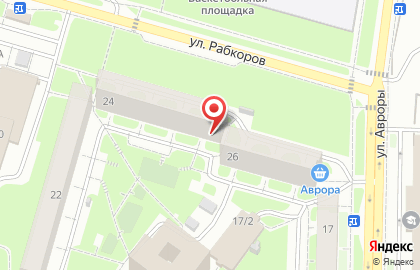 Частный ясли-сад на Рабкоров на карте