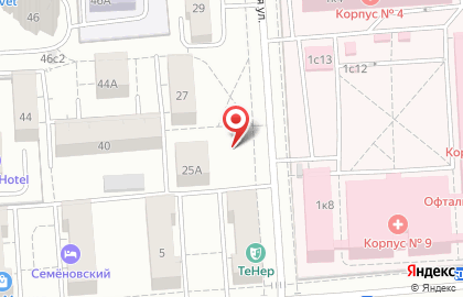 Киоск по продаже молочной продукции, район Соколиная гора на Борисовской улице на карте