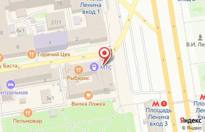 Салон связи МегаФон на Красном проспекте на карте