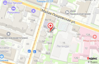 Юр-лайн на карте