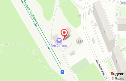 Кафе Альбатрос в Октябрьском районе на карте
