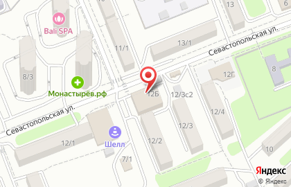 Магазин свежей выпечки Пряничный домик на Севастопольской улице на карте