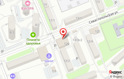 Магазин свежей выпечки Пряничный домик на Севастопольской улице на карте