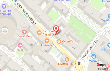Ювелирная Мастерская Петра Бороздина на улице Зеленина на карте