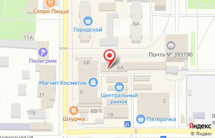 Магазин товаров для животных Зоомир на Колхозной улице на карте