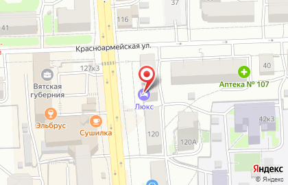 Гостиница Люкс на улице Карла Маркса на карте