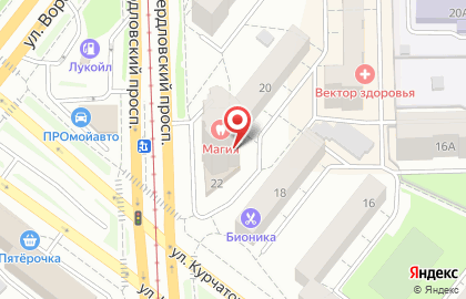Компания Механит на улице Курчатова на карте