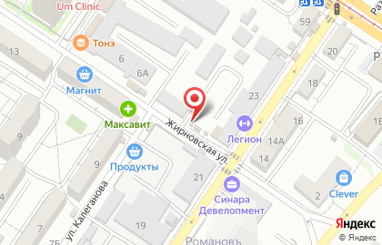 Продуктовый магазин в Волгограде на карте