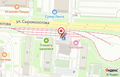Магазин по продаже колбасных изделий Сибагро на улице Сыромолотова на карте