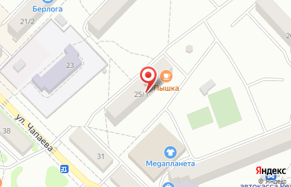 Продуктовый магазин Пышка, продуктовый магазин на улице Чапаева на карте