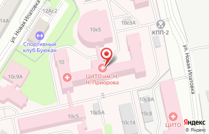 Городская ритуальная служба на улице Приорова на карте