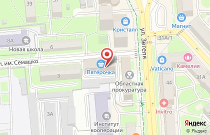 Ногтевая студия на ул. Семашко, 1 на карте
