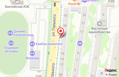 Продуктовый магазин в Калининграде на карте