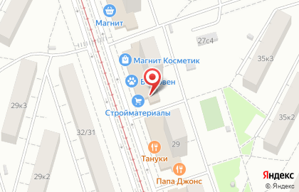 Комус в Перово на карте