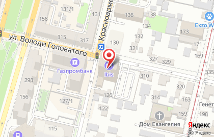 Ресторанно-гостиничный комплекс Ibis Krasnodar на ​Красноармейской на карте