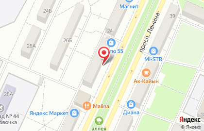 Магазин текстиля на проспекте Ленина на карте