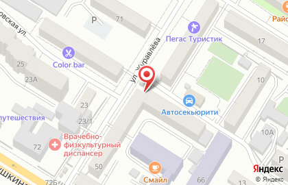 Общежитие в Центральном районе на карте
