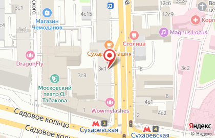 Фитнес-клуб в Москве на карте