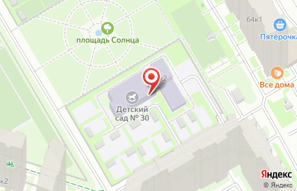 Детский сад №30 на Комендантском проспекте на карте