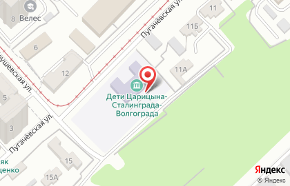 Дети Царицына-Сталинграда-Волгограда на карте