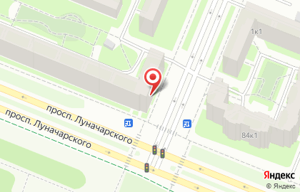 Продуктовый магазин Мини-маркет на проспекте Луначарского на карте