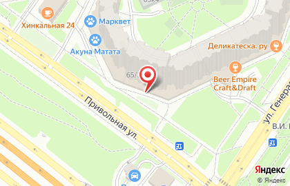 Супермаркет Пятёрочка в Москве на карте