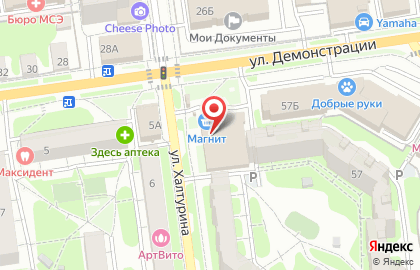 Прогресс на Пушкинской улице на карте