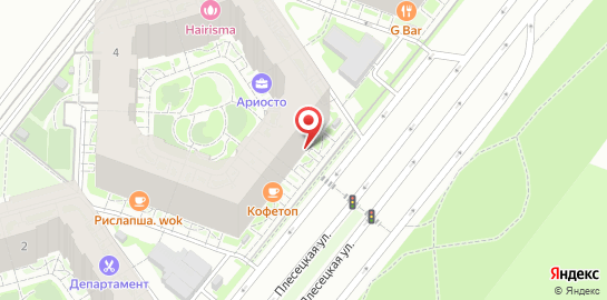 Автошкола Светофор на Плесецкой улице на карте