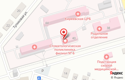 Тульская Областная Стоматологическая Поликлиника на улице Ленина на карте