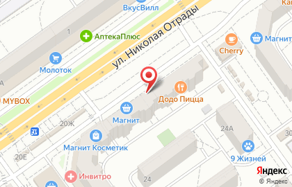 Служба доставки Мастер Шифу в Тракторозаводском районе на карте