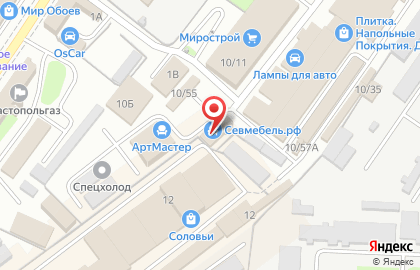 Магазин алкогольной продукции Точка на улице Павла Соловьёва в Севастополе на карте