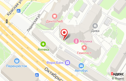 Ателье Шарм на Октябрьском проспекте на карте