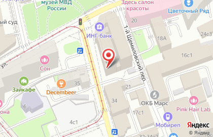 Банкетный зал Амбер плаза на Краснопролетарской улице на карте