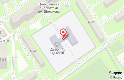 Детский сад №20 комбинированного вида в Санкт-Петербурге на карте