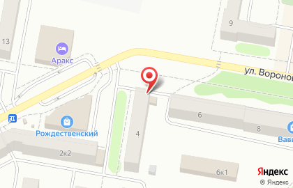 Магазин сантехники Водолей на улице Воронова на карте